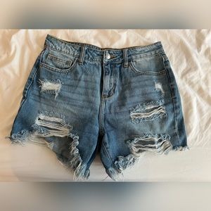 Denim shorts